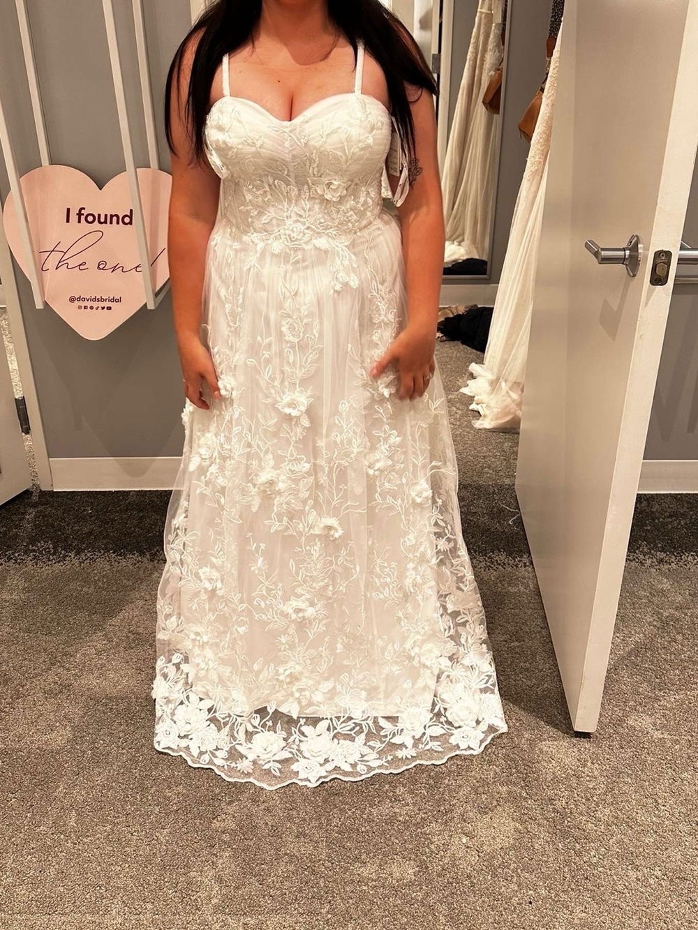DB Studios Floral Lace Wedding Dress